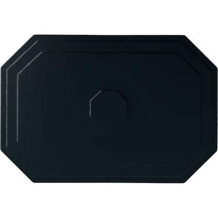 Ekena Millwork Felix Ceiling Medallion, Hand-Painted Night Shade, 25 1/4"W x 17 1/4"H x 1 3/4"P CM25FENSF